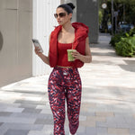 Cargar imagen en el visor de la galería, LEGGING BRASILERA PRINT SMART BIOACTIVE - RED LUXURY