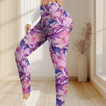 Cargar imagen en el visor de la galería, LEGGING COLOMBIANA PRINT SMART ACTIVE - LILA LUX