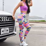 Cargar imagen en el visor de la galería, LEGGING COLOMBIANA PRINT SMART ACTIVE - RUNNING