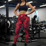Cargar imagen en el visor de la galería, LEGGING BRASILERA PRINT SMART BIOACTIVE - TIE DYE RED