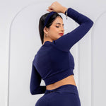 Cargar imagen en el visor de la galería, TOP SWEET HEART BRASILERO AZUL MARINO