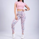 Cargar imagen en el visor de la galería, LEGGING COLOMBIANA PRINT SMART ACTIVE-BEPINK