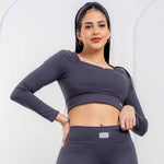 Cargar imagen en el visor de la galería, TOP SWEET HEART BRASILERO PLOMO