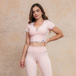 Cargar imagen en el visor de la galería, CROP M/C SPORTY BRASILERO ROSA