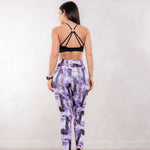 Cargar imagen en el visor de la galería, LEGGING BRASILERA PRINT SMART BIOACTIVE-PURPLE FITNESS