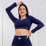 Cargar imagen en el visor de la galería, TOP SWEET HEART BRASILERO AZUL MARINO