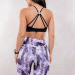 Cargar imagen en el visor de la galería, LEGGING BRASILERA PRINT SMART BIOACTIVE-PURPLE FITNESS