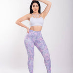 Cargar imagen en el visor de la galería, LEGGING COLOMBIANA PRINT SMART ACTIVE-PURPURA