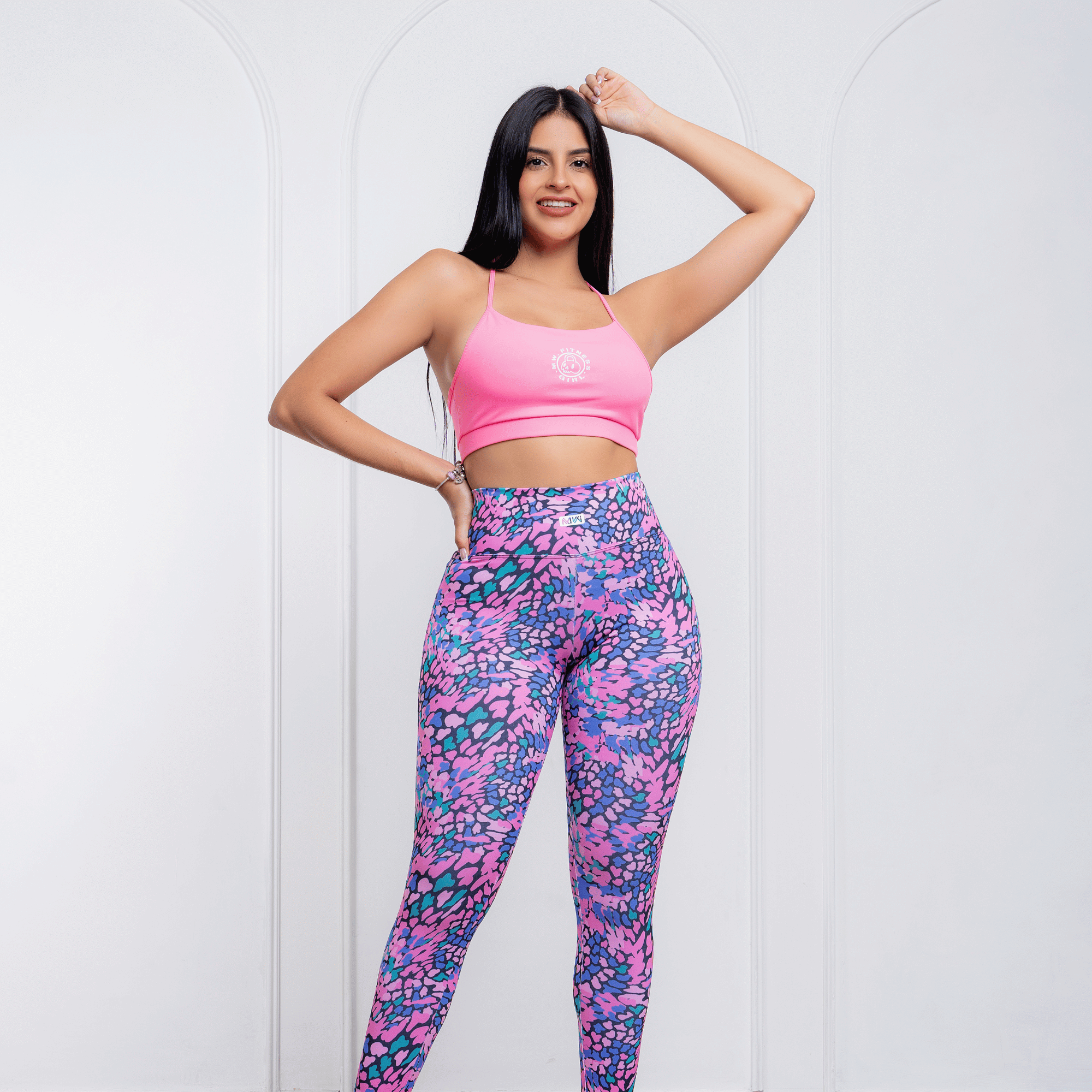LEGGING COLOMBIANA PRINT SMART ACTIVE - SKY