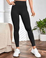 Cargar imagen en el visor de la galería, LEGGING C/E SEAMLESS MWFG-013 NEGRO
