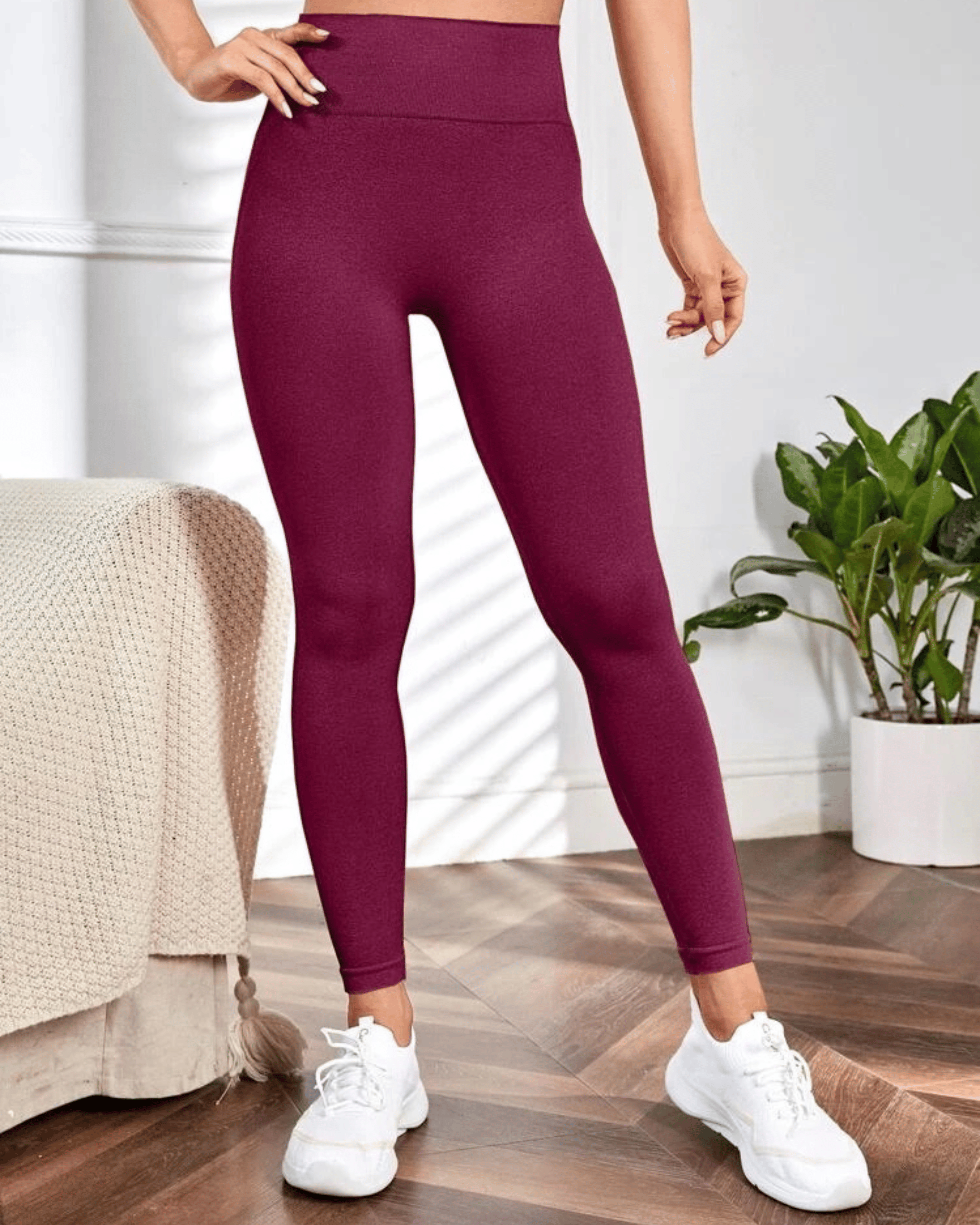 LEGGING C/E SEAMLESS MWFG-012 GUINDA