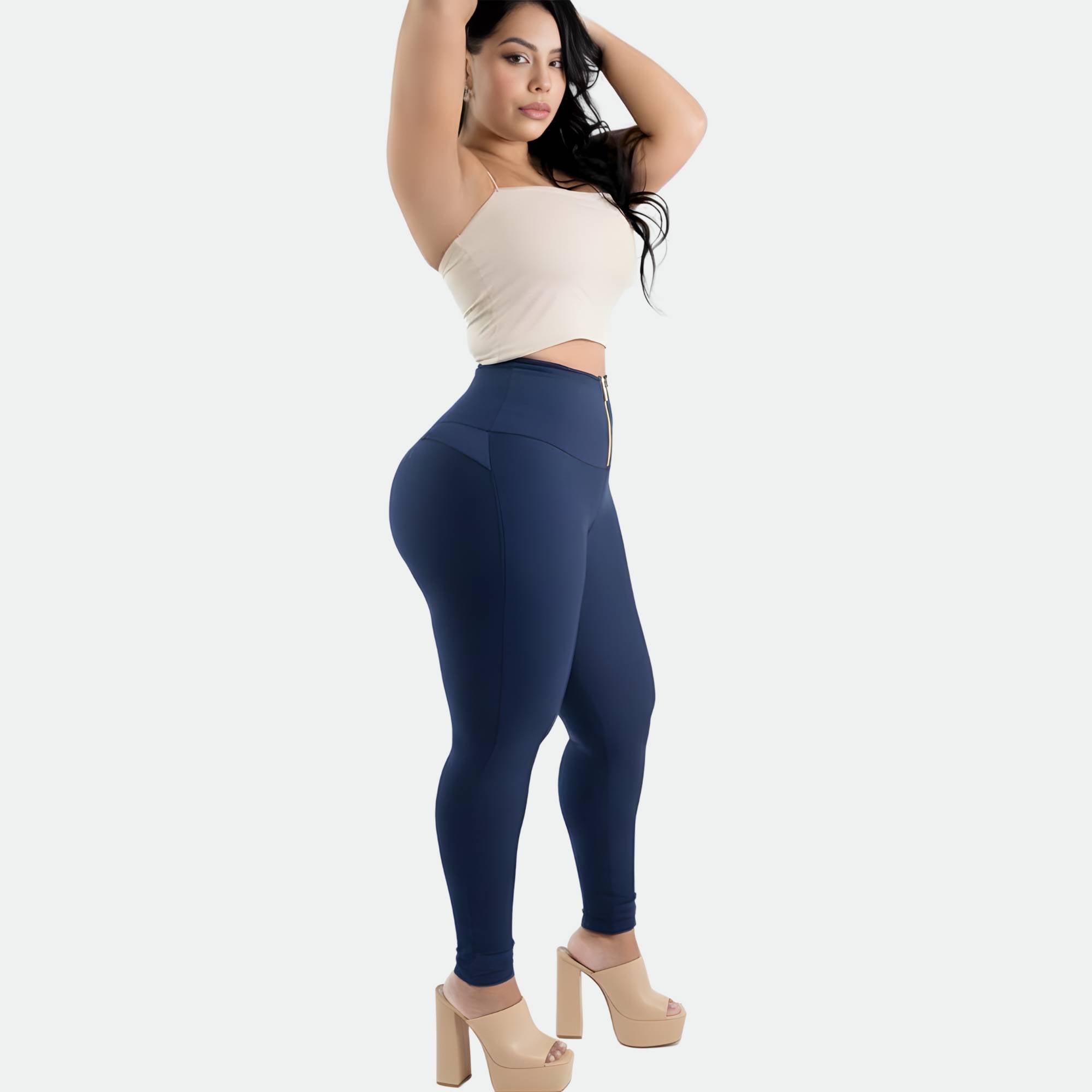 LEGGING COLOMBIANO EFECTO LIPO CON CIERRE
