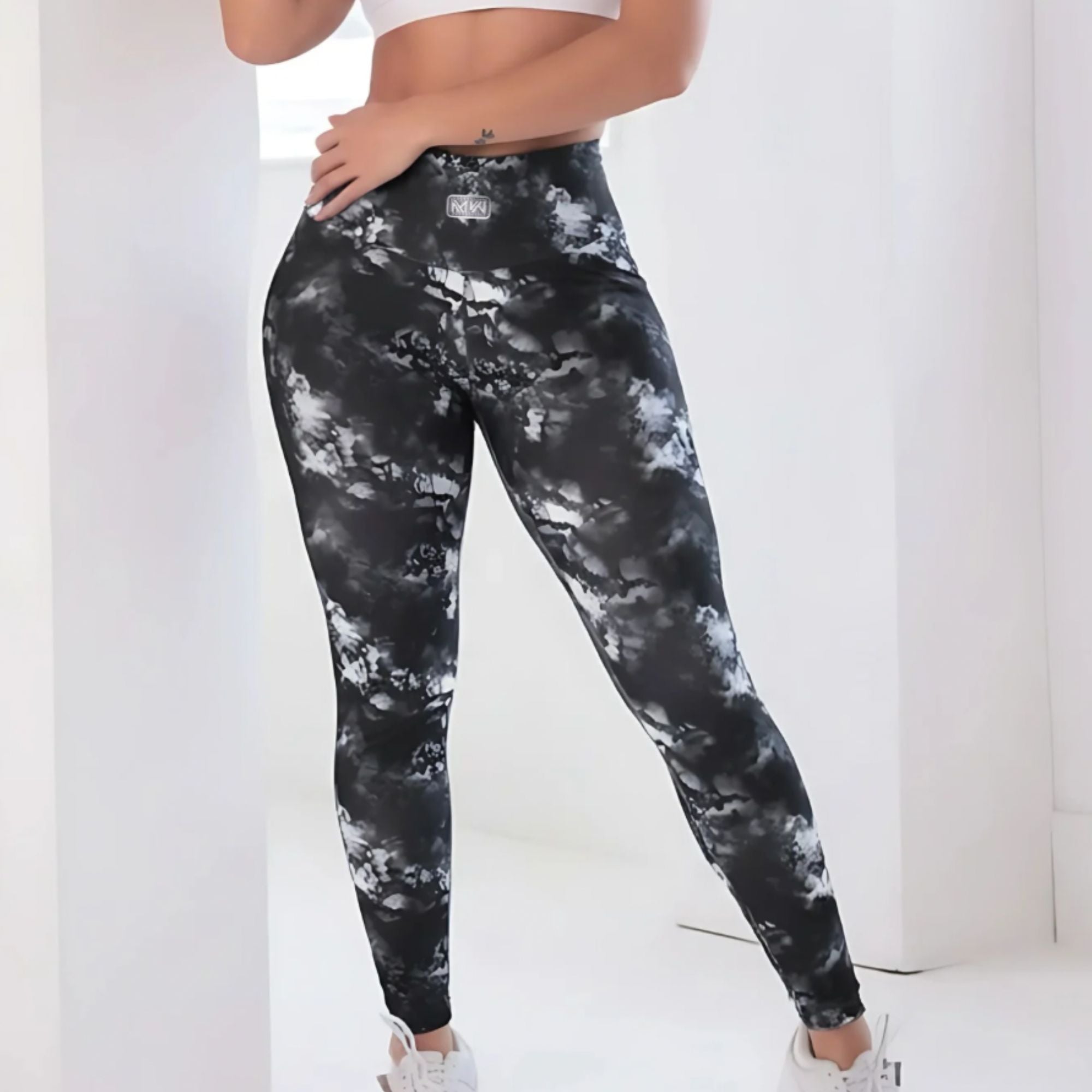 LEGGING BRASILERA PRINT SMART BIOACTIVE - TIE DYE BLACK