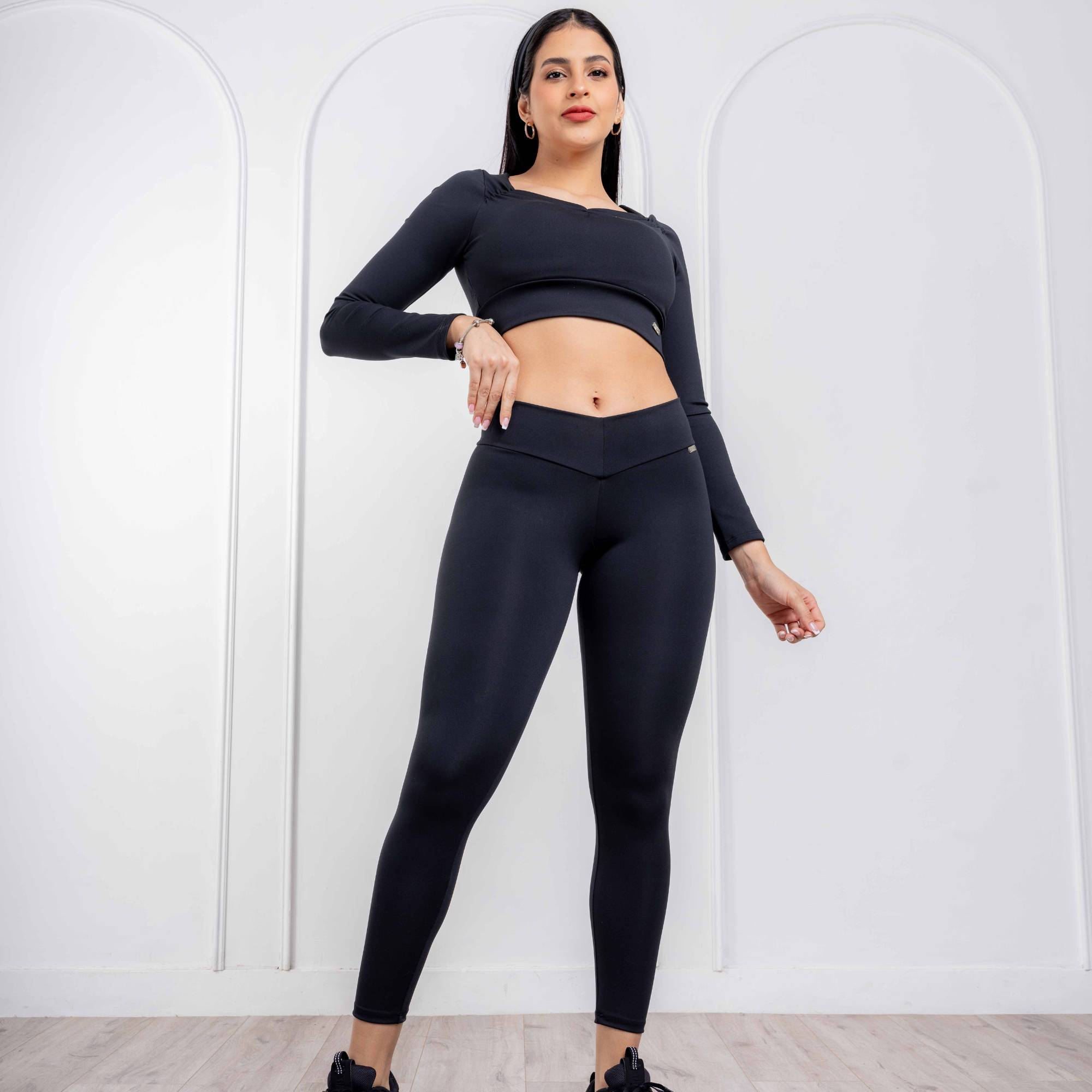 LEGGING PRETINA V BRASILERO NEGRO