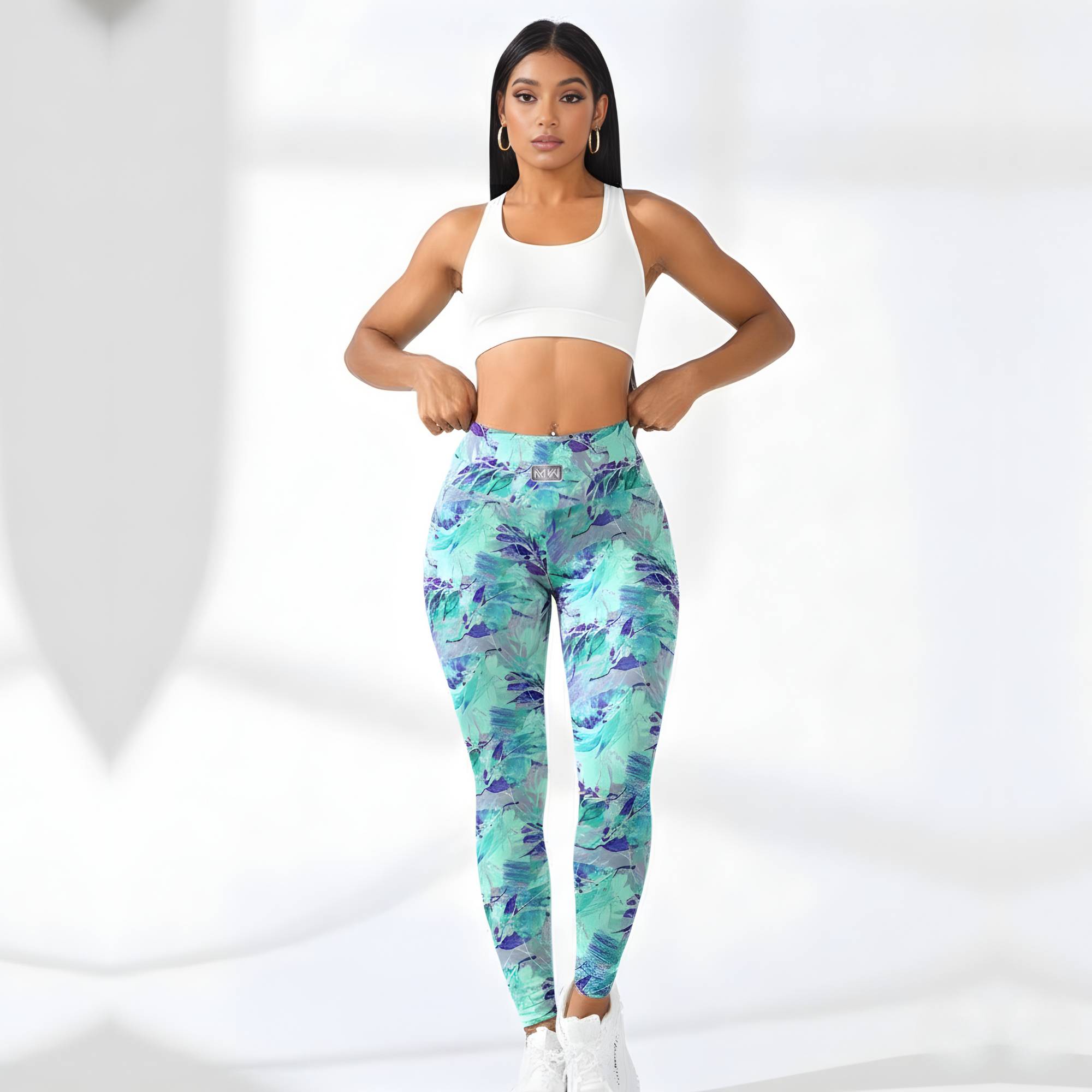 LEGGING BRASILERA PRINT SMART BIOACTIVE - GREEN LUXURY