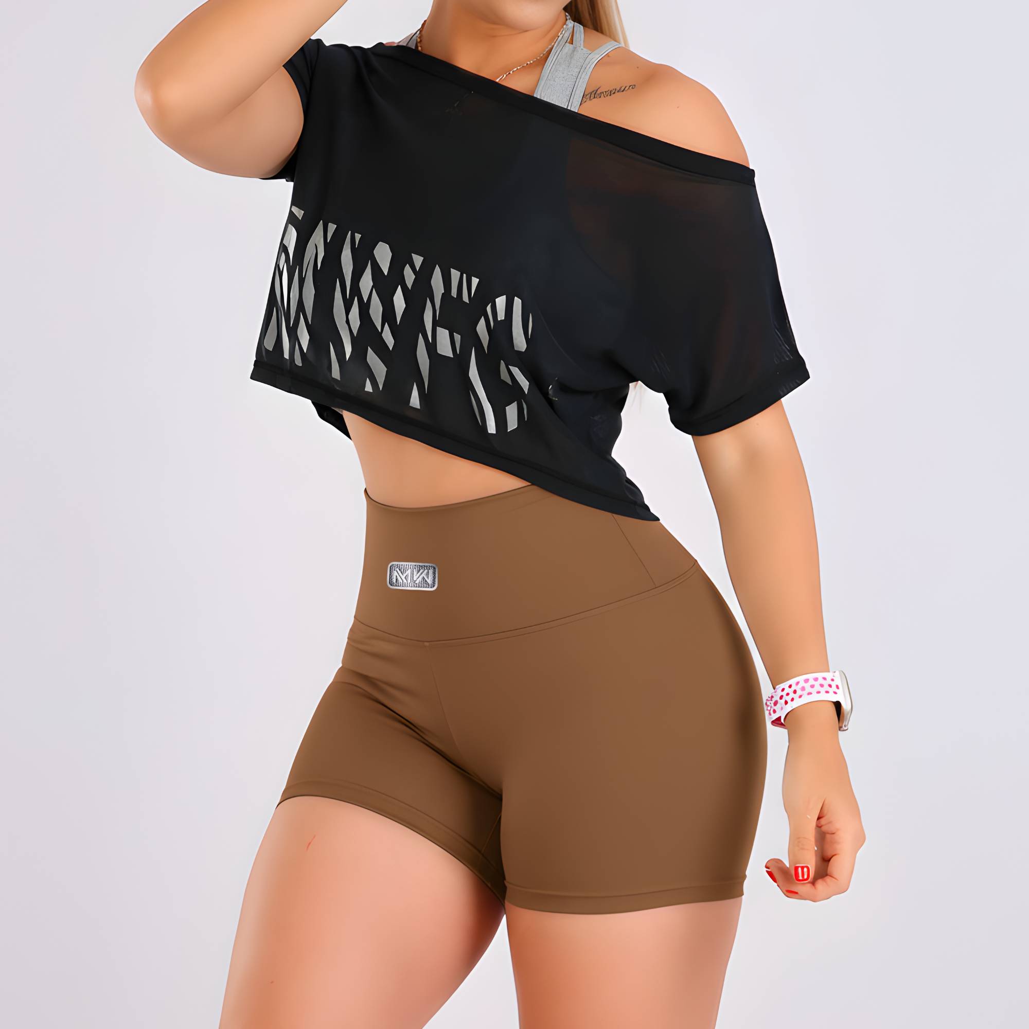 SHORT SMART ACTIVE - MARRON
