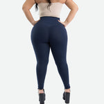 Cargar imagen en el visor de la galería, LEGGING COLOMBIANO EFECTO LIPO CON CIERRE