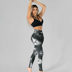 Cargar imagen en el visor de la galería, LEGGING BRASILERA PRINT SMART BIOACTIVE - TIE DYE BLACK
