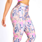 Cargar imagen en el visor de la galería, LEGGING COLOMBIANA PRINT SMART ACTIVE-ROSA PASTEL